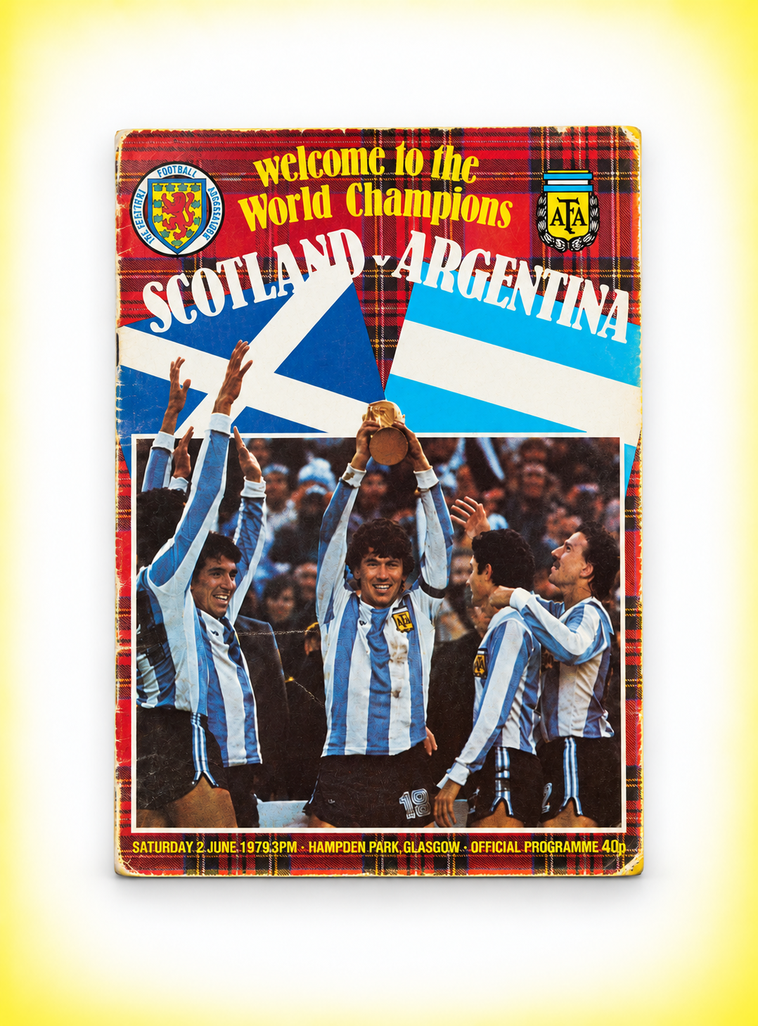 Match Ticket 1979 Diego Maradona First Argentina Goal #1 V Scotland & Official Matchday Programme