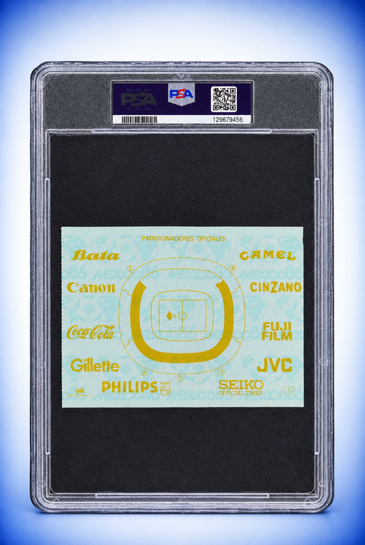 Match Ticket World Cup 1986 Diego Maradona Argentina England Hand Of God PSA 1.5